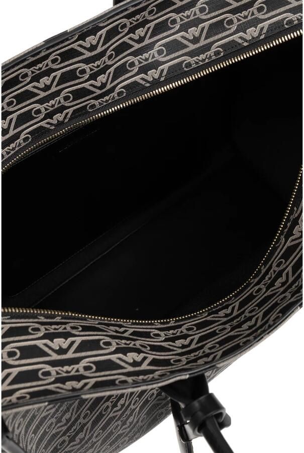 Emporio Armani Schoudertas met Jacquard-logo patroon Black Dames - Foto 4