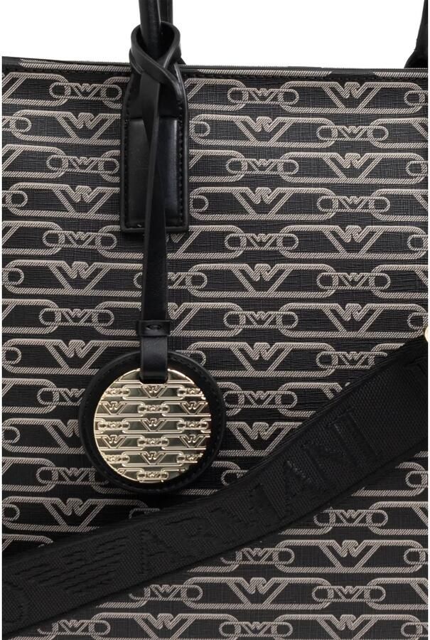 Emporio Armani Schoudertas met Jacquard-logo patroon Black Dames - Foto 5