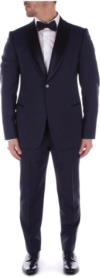 Emporio Armani Single Breasted Suits Blue Heren - Foto 5