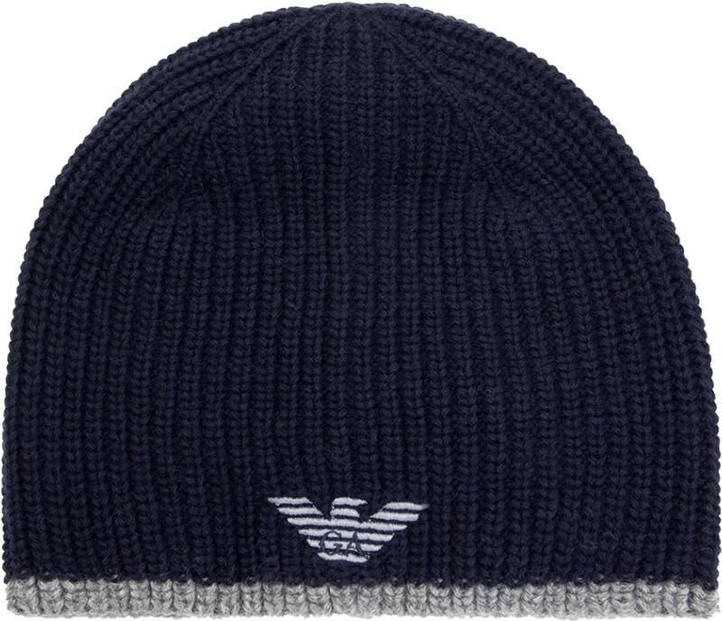Emporio Armani Sjaal & muts set Blue Heren - Foto 2