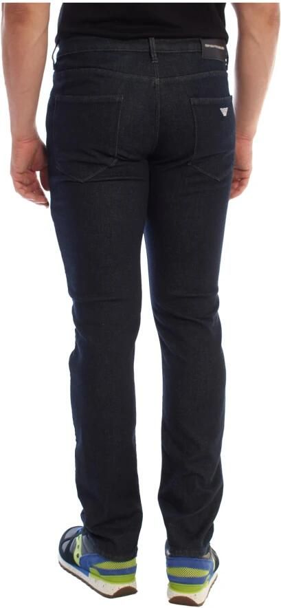 Emporio Armani Slim Fit Donkere Denim Jeans Blue Heren - Foto 3