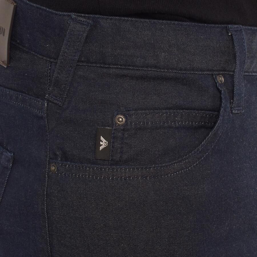 Emporio Armani Slim Fit Donkere Denim Jeans Blue Heren