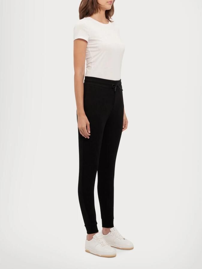 Emporio Armani Sportieve Zwarte Trekkoord Taille Logo Broek Black Dames - Foto 2