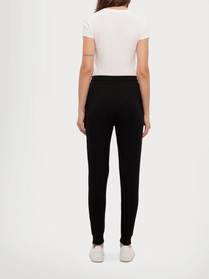 Emporio Armani Sportieve Zwarte Trekkoord Taille Logo Broek Black Dames - Foto 3