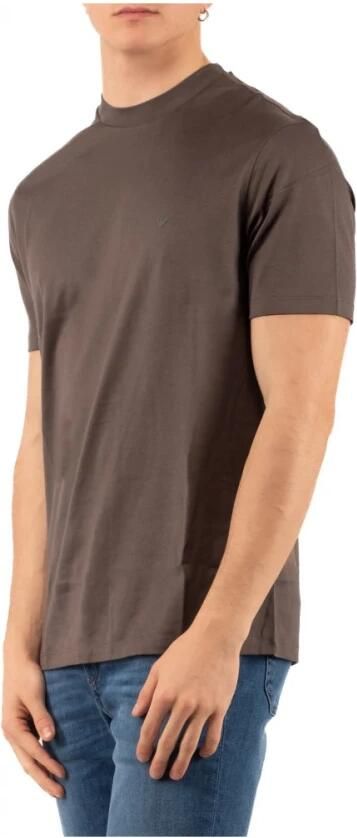 Emporio Armani Bruin Logo Front T-shirts en Polos Brown Heren - Foto 3