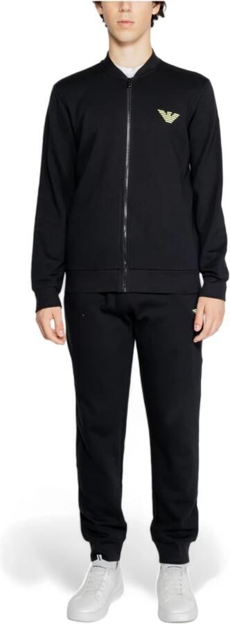 Emporio Armani Zwarte katoenen sweatsuit herfst wintercollectie Black Heren - Foto 8