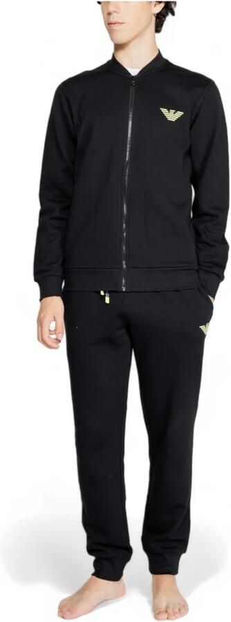 Emporio Armani Zwarte katoenen sweatsuit herfst wintercollectie Black Heren - Foto 3