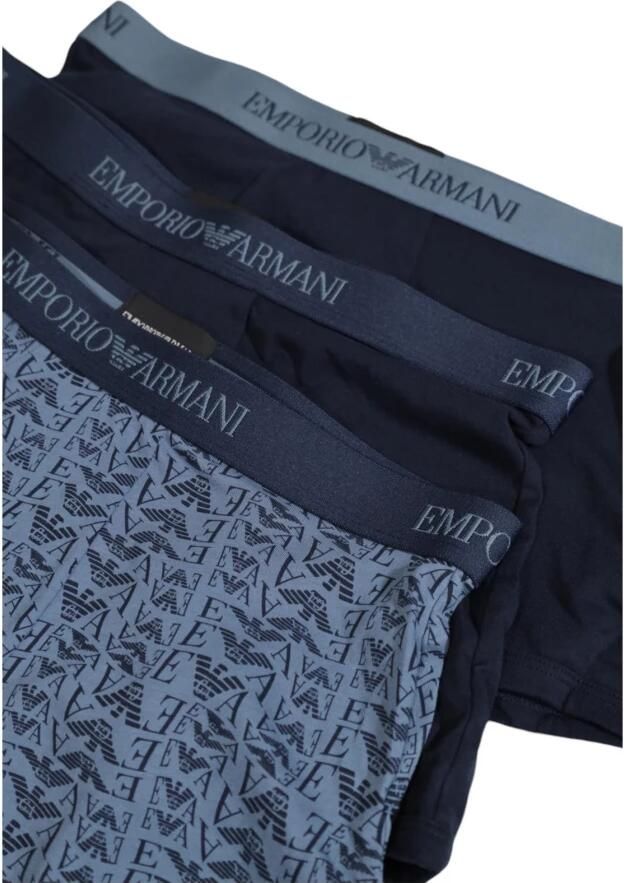 Emporio Armani Comfort Katoenen Boxer Briefs Herfstcollectie Blue Heren