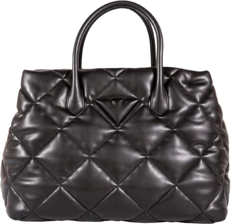 Emporio Armani Zwarte Gewatteerde Handtas met Adelaarslogo Black Dames - Foto 3