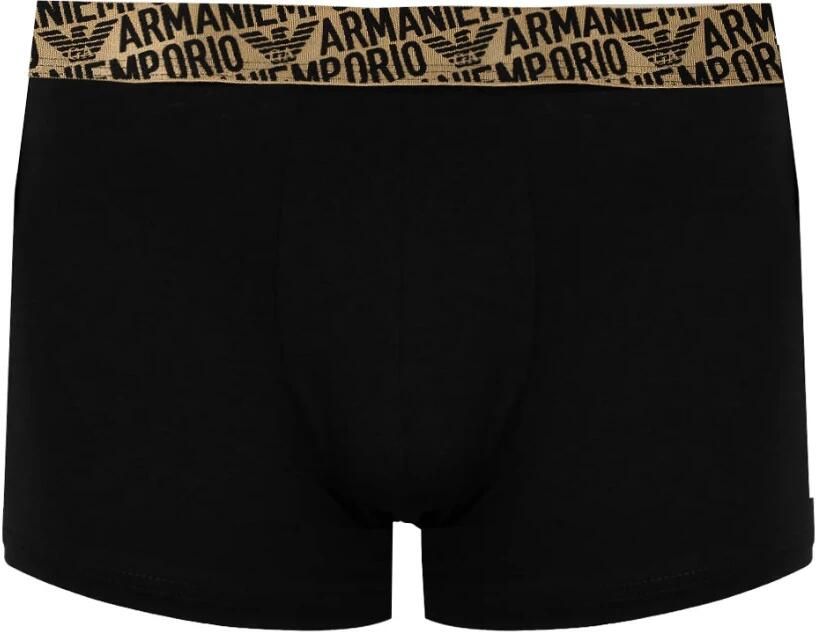 Emporio Armani Boxershort met elastische band met label in een set van 2 stuks