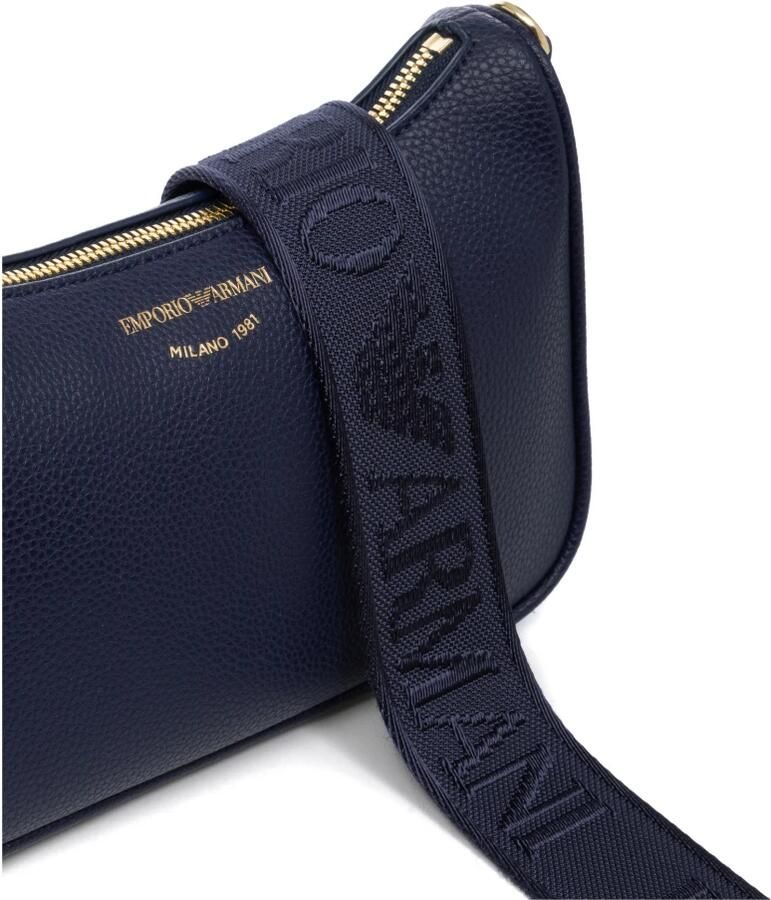 Emporio Armani Blauwe Baguette met Verstelbare Band en Logo Belettering Blue Dames - Foto 3