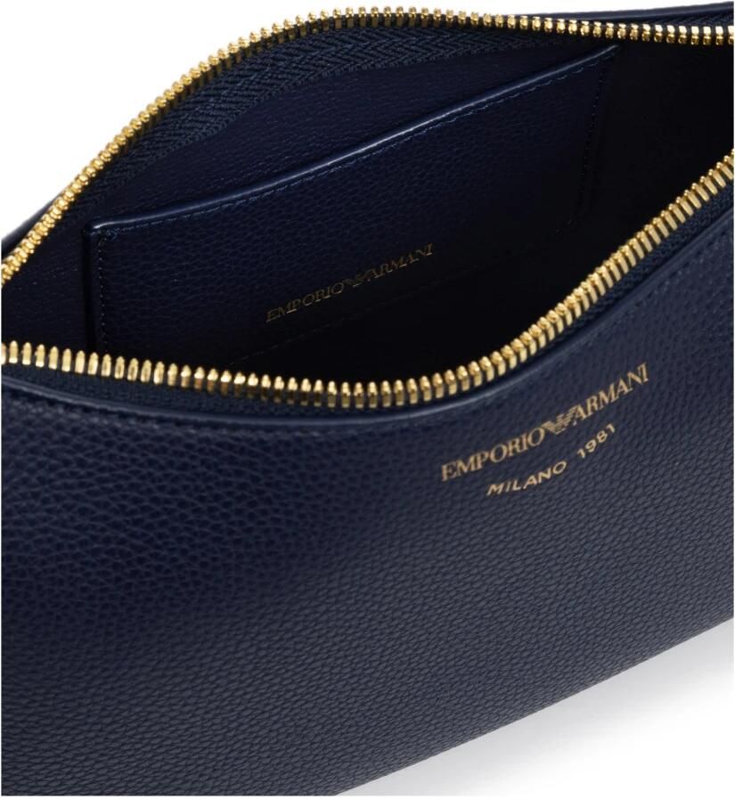 Emporio Armani Blauwe Baguette met Verstelbare Band en Logo Belettering Blue Dames - Foto 2