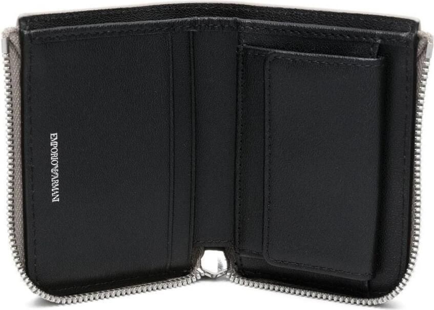 Emporio Armani Stijlvolle Leren Portemonnee voor Vrouwen Beige Dames - Foto 2