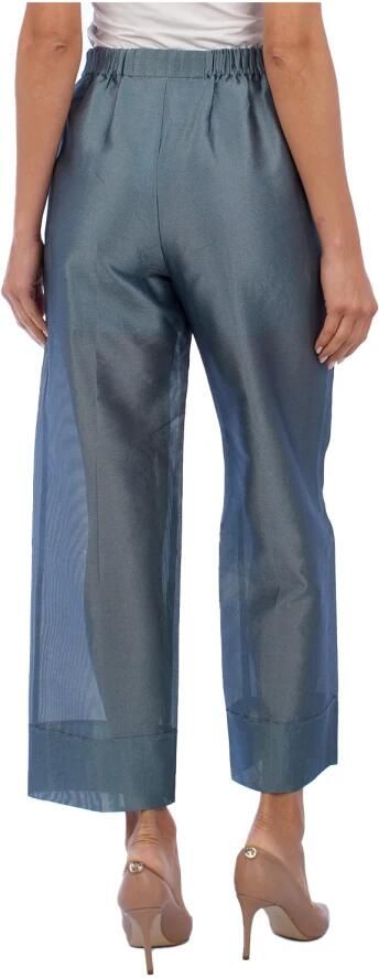 Emporio Armani Stijlvolle Palazzo Broek voor Vrouwen Gray Dames - Foto 3