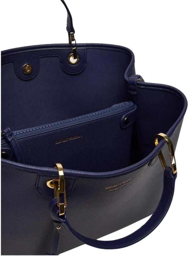 Emporio Armani Verstelbare Tote Tas met Magneetsluiting Blue Dames - Foto 2