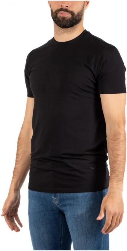 Emporio Armani Zwart Crew-neck T-shirt Regular Fit Black Heren - Foto 2