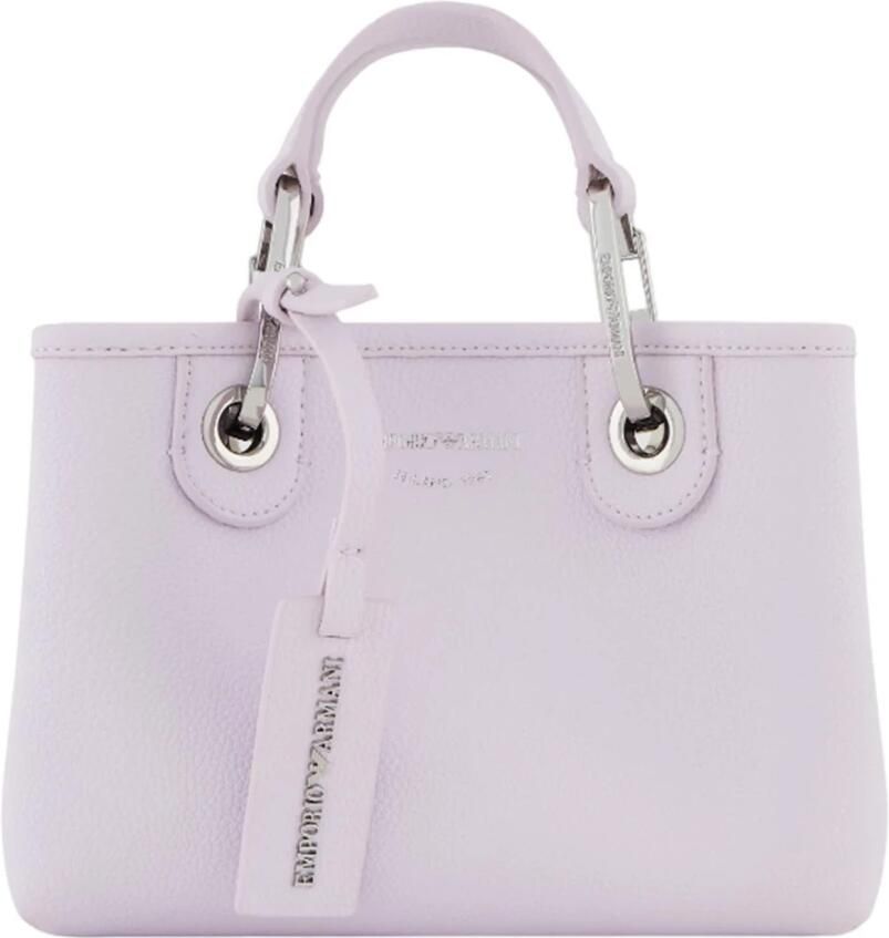 Emporio Armani Shoppers & Totes Myea Baby Pink Terra Mini Shopping Bag in roze