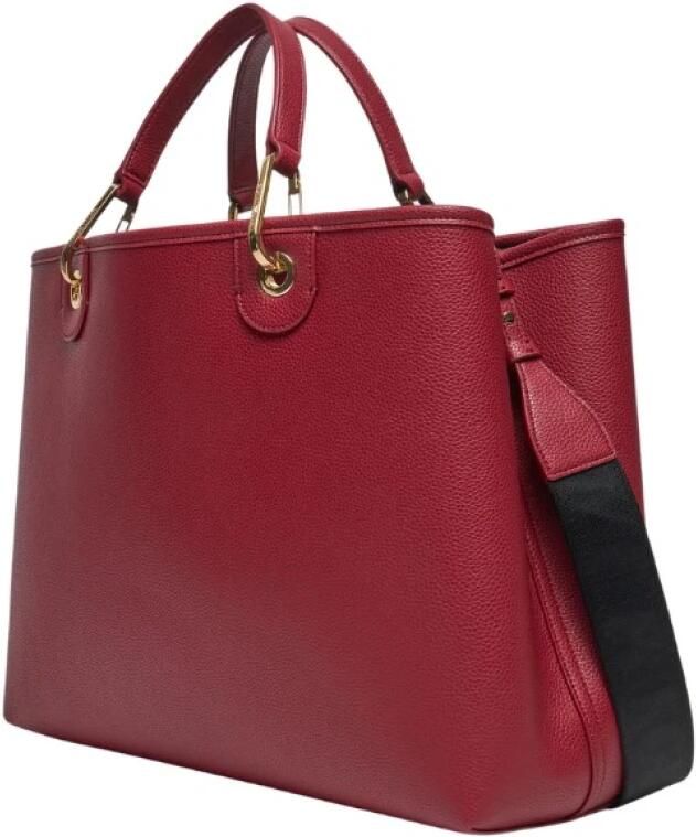 Emporio Armani Bloedrode vegan lederen handtas met hertenprint Red Dames - Foto 7