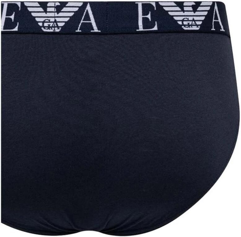 Emporio Armani Blauw Katoenen Ondergoed Collectie Herfst Winter Blue Heren