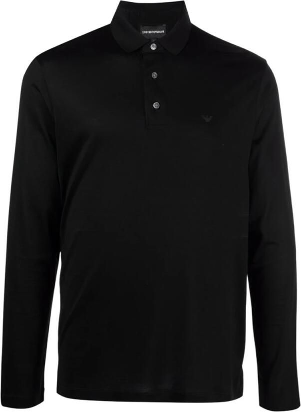 Emporio Armani Klassieke Polo Shirt voor Mannen Black Heren