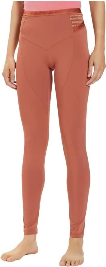 Emporio Armani Stretch Leggings Gedrukt Logo Brown Dames - Foto 3