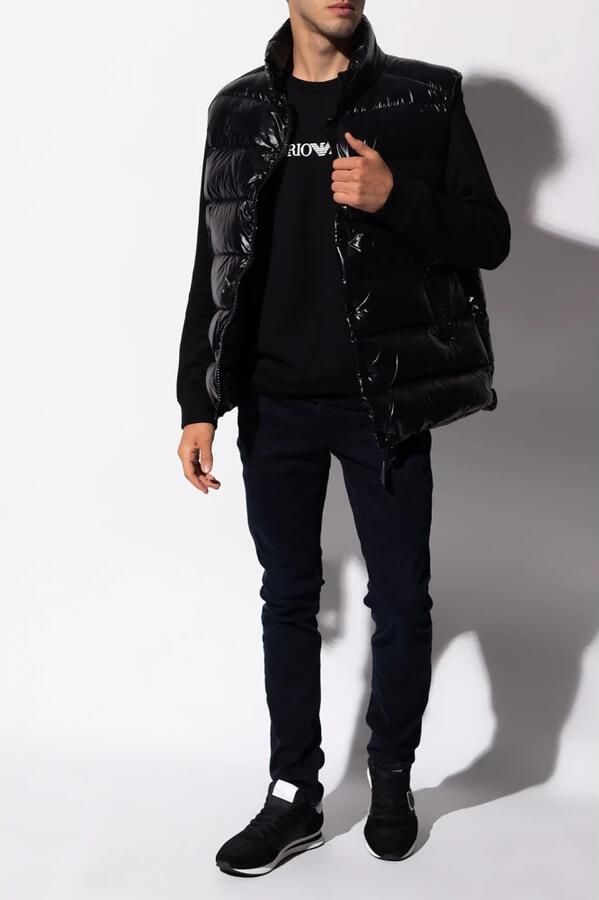 Emporio Armani Logo Sweatshirt Ronde Hals Contrast Brand Black Heren - Foto 5