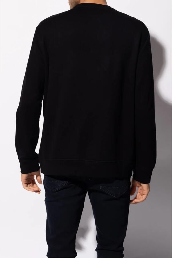 Emporio Armani Logo Sweatshirt Ronde Hals Contrast Brand Black Heren - Foto 4