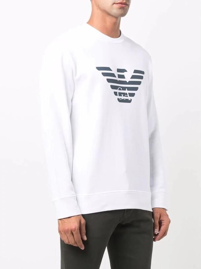Emporio Armani Klassieke Crewneck Sweatshirt White Heren - Foto 2