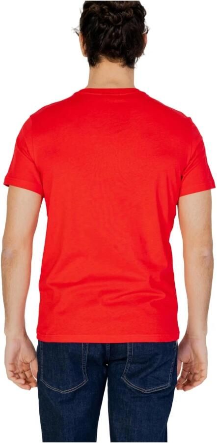 Emporio Armani Rode Katoenen Heren T-shirt Lente Zomer Collectie Red Heren - Foto 2