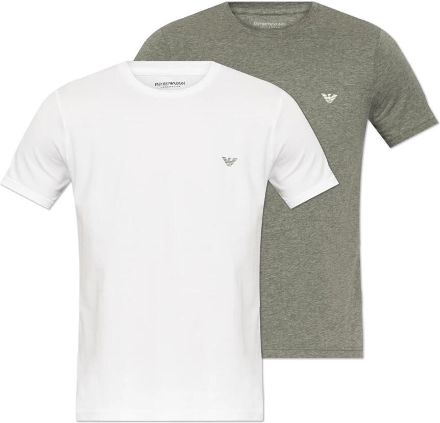 Emporio Armani Twee-pack ondergoed t-shirts Multicolor Heren - Foto 4