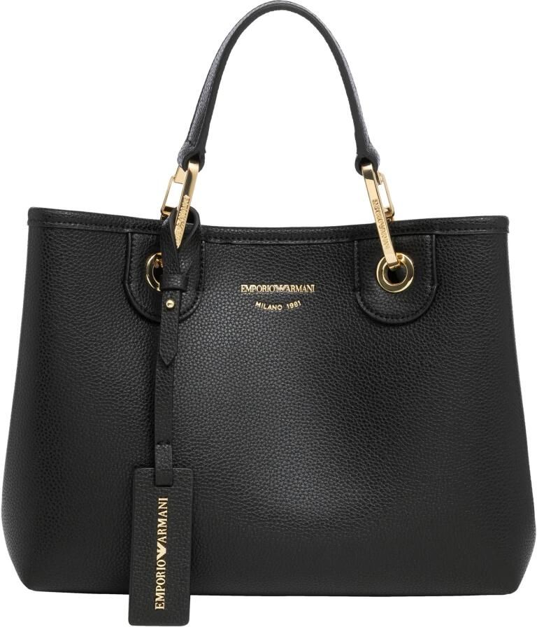 Emporio Armani Shoppers Shopping S Simil Cervo Shopping S Simil Cervo in zwart