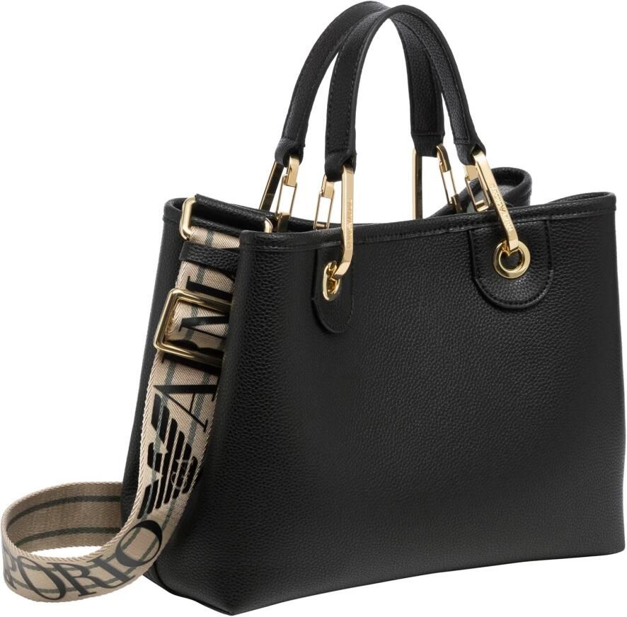 Emporio Armani Shoppers Shopping S Simil Cervo Shopping S Simil Cervo in zwart - Foto 2