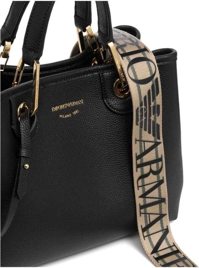 Emporio Armani Shoppers Shopping S Simil Cervo Shopping S Simil Cervo in zwart - Foto 5