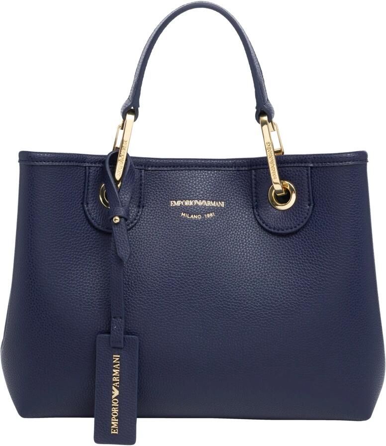 Emporio Armani Verstelbare Band Handtas met Magneetsluiting Blue Dames