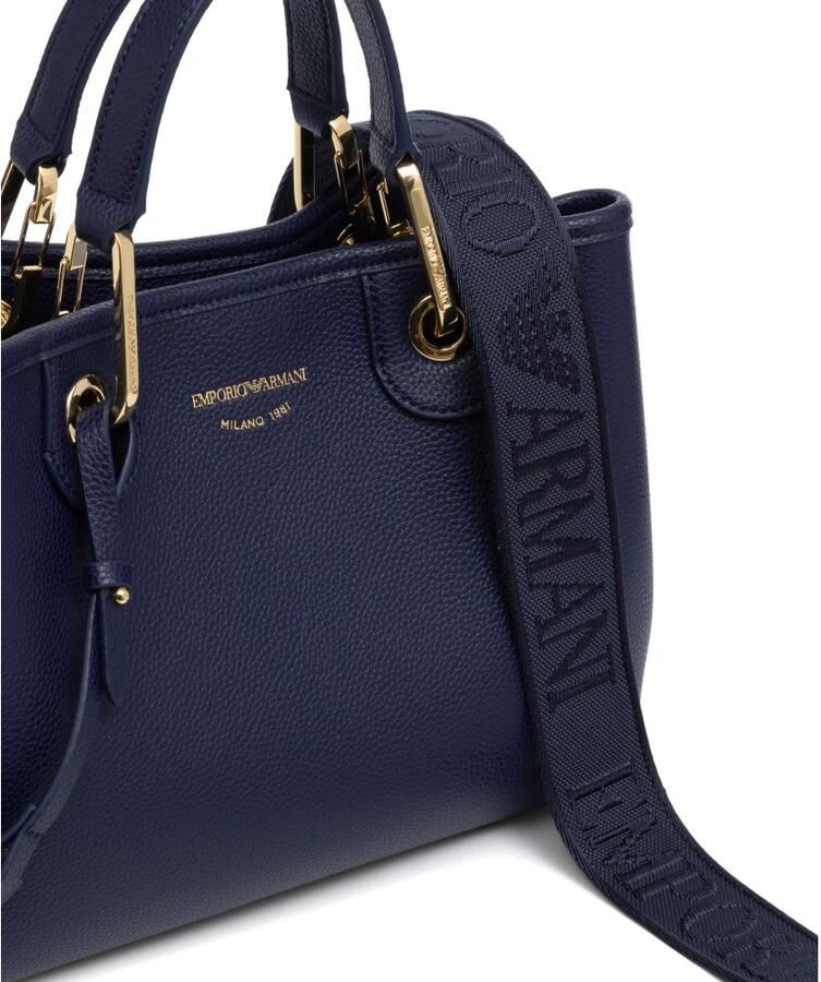 Emporio Armani Verstelbare Band Handtas met Magneetsluiting Blue Dames - Foto 4