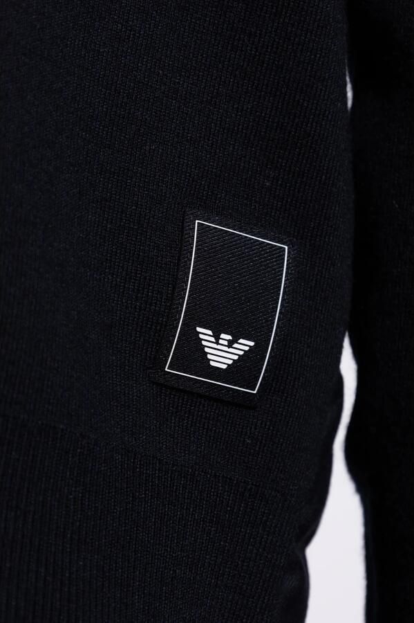 Emporio Armani Gewatteerde Blauwe Jassen Gebreide Constructie Blue Heren - Foto 4