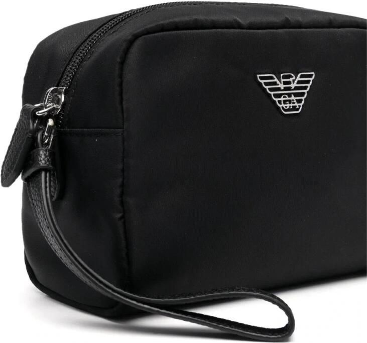 Emporio Armani Zwarte Technische Stoffen Tas met Logo Black Dames - Foto 3