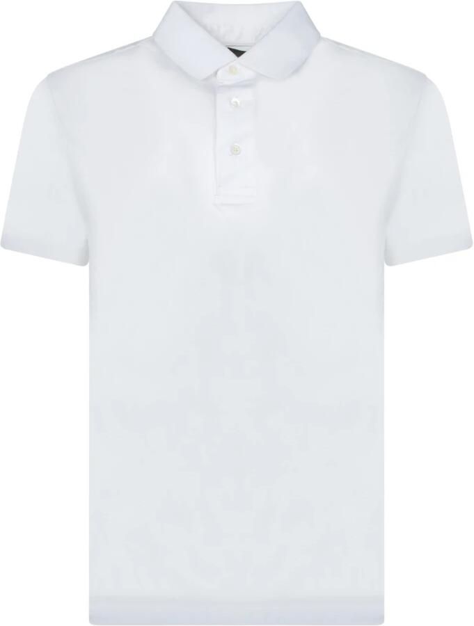 Emporio Armani Wit Poloshirt Minimalistische Stijl White Heren