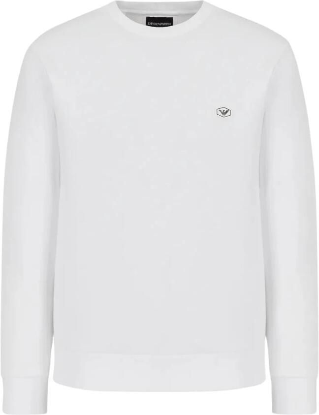 Emporio Armani Witte Sweater Stijlvol Logo Comfortabel Luxe White Heren - Foto 3