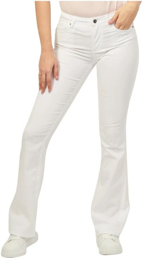 Emporio Armani Witte Flare Fit Denim Jeans White Dames - Foto 3