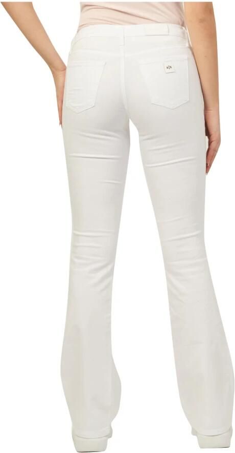 Emporio Armani Witte Flare Fit Denim Jeans White Dames - Foto 2