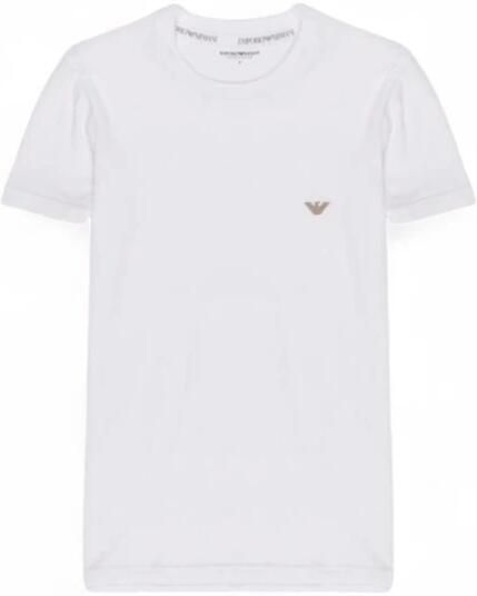 Emporio Armani Katoenen Heren T-shirt Herfst Winter Collectie White Heren - Foto 4