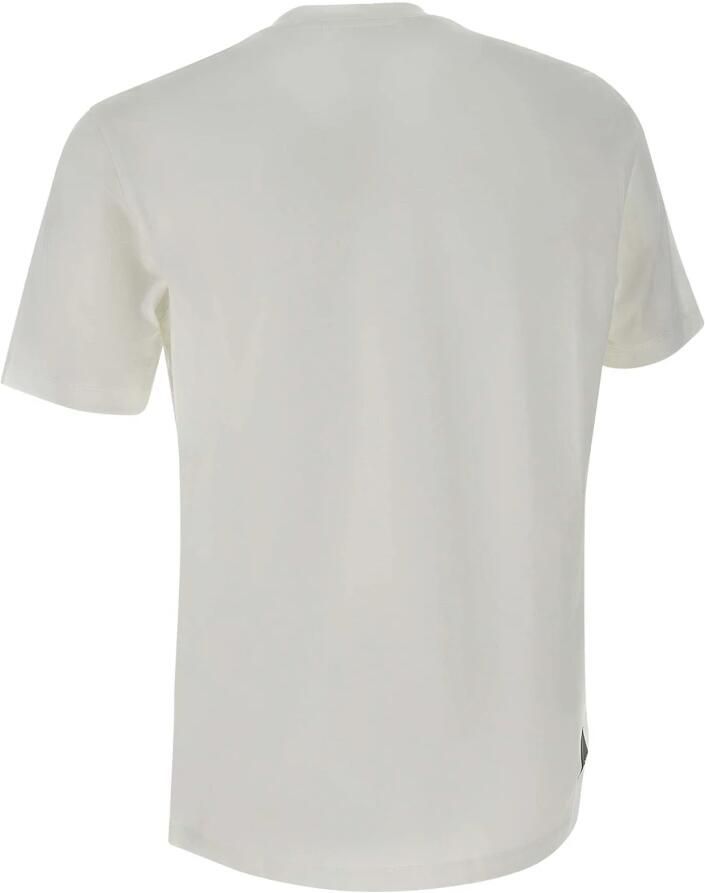 Emporio Armani Katoenen T-shirt met toon-op-toon print White Heren - Foto 2