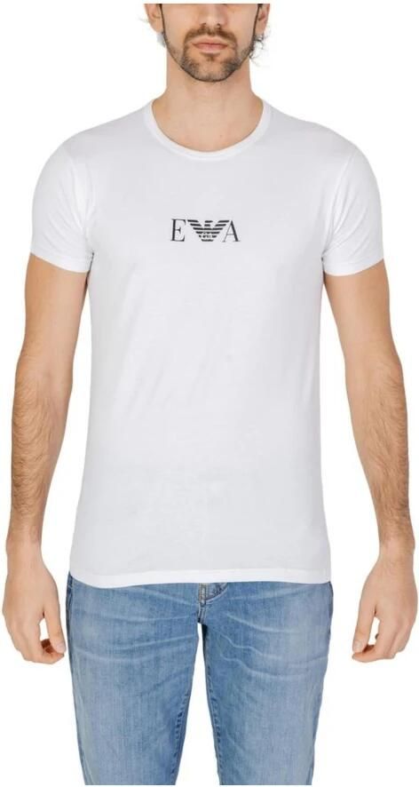 Emporio Armani Heren Katoenen T-shirt Herfst Winter Collectie White Heren - Foto 3