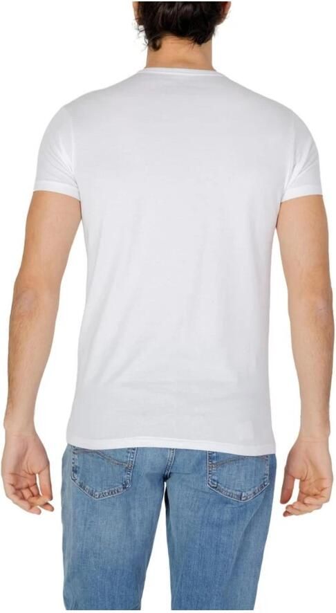 Emporio Armani Heren Katoenen T-shirt Herfst Winter Collectie White Heren - Foto 2