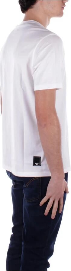Emporio Armani Katoenen T-shirt met toon-op-toon print White Heren - Foto 9