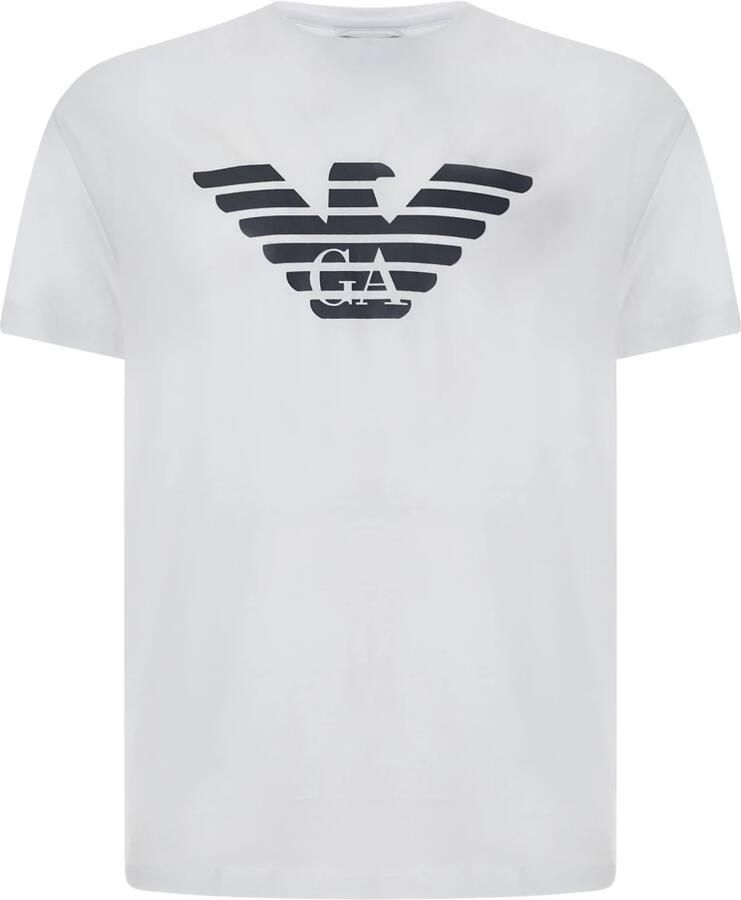 Emporio Armani Witte T-shirts en Polos White Heren