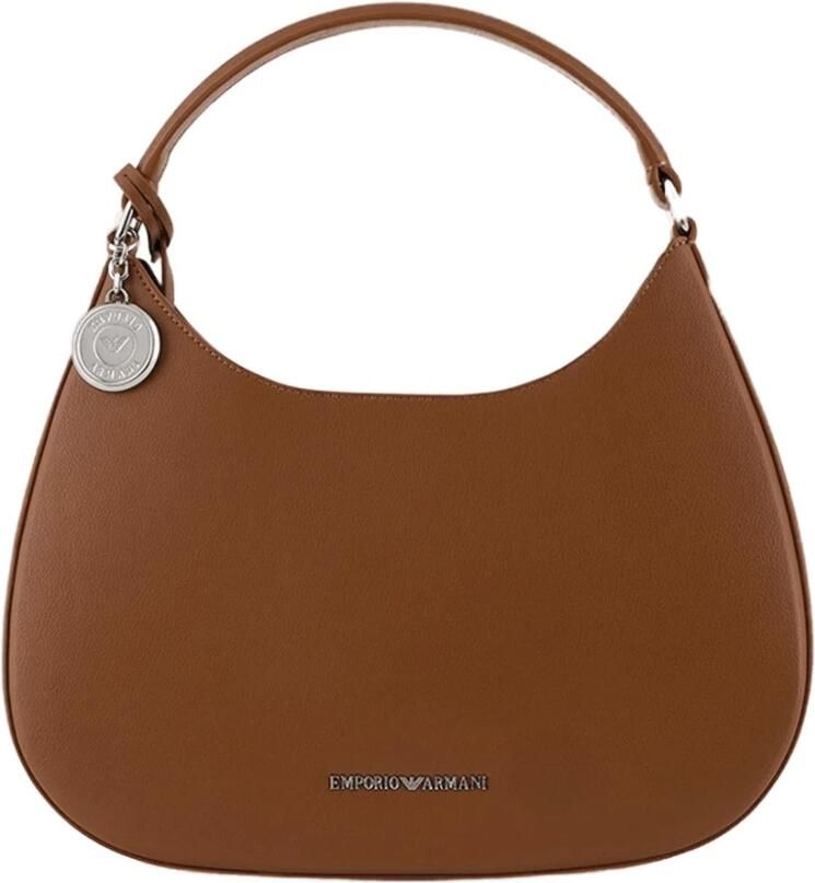 Emporio Armani Leren Tas Model Y3E225-Ywe9E Orange Dames