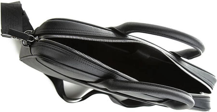 Emporio Armani Laptop tas met ritssluiting en interne vakken Black Unisex - Foto 4