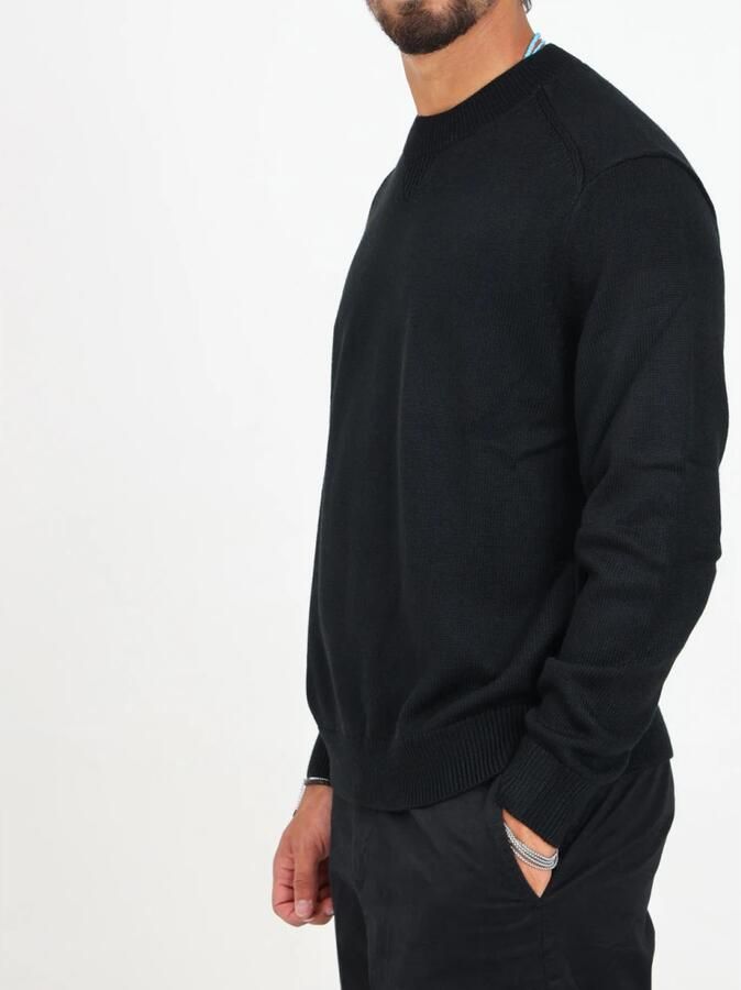Armani Exchange Basis Crew Neck Sweater Zwart Black Heren - Foto 2